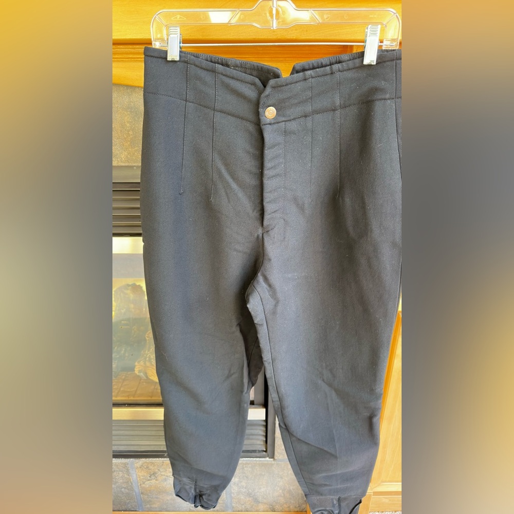 Women’s Bogner Ski Winter Black High-Waisted Pants Size 12 Vintage Made in USA